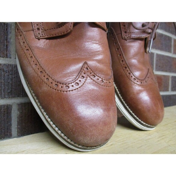 Cole Haan Mens Original Grand Wingtip Oxford Brown Leather C26471 Size 10.5 M main image 14